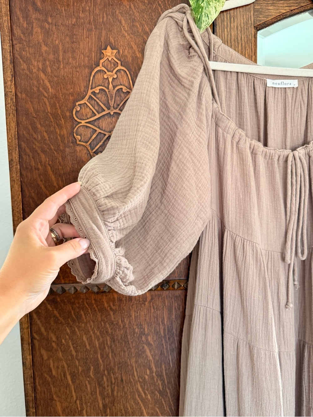 Neuflora brown maxi dress